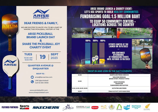 Arise Pickleball Brand Launch Event: "Arise and Share the Pickleball Joy"