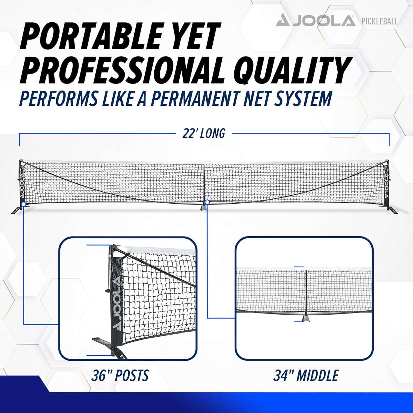 PRE-ORDER JOOLA Symmetry Pickleball Net