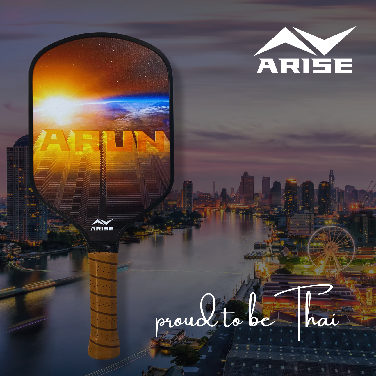 ARUN by ARISE PICKLEBALL Fiberglass Agile Paddle 10mm - First Launch Edition