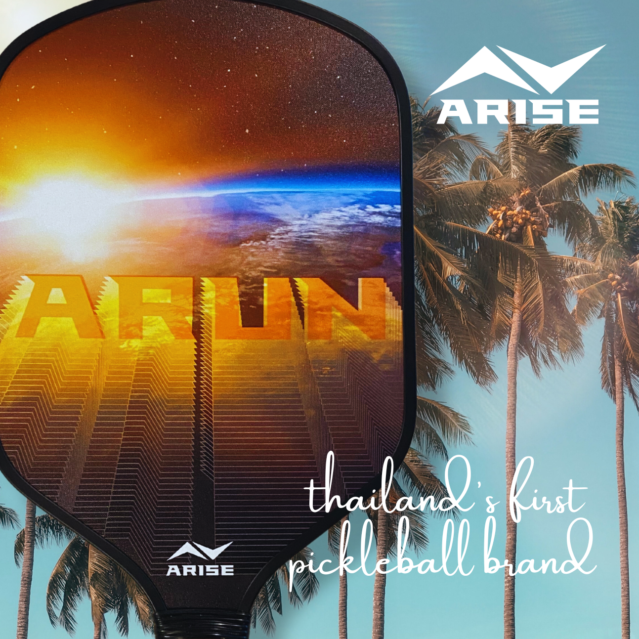 ARUN by ARISE PICKLEBALL Fiberglass Agile Paddle 10mm - First Launch Edition