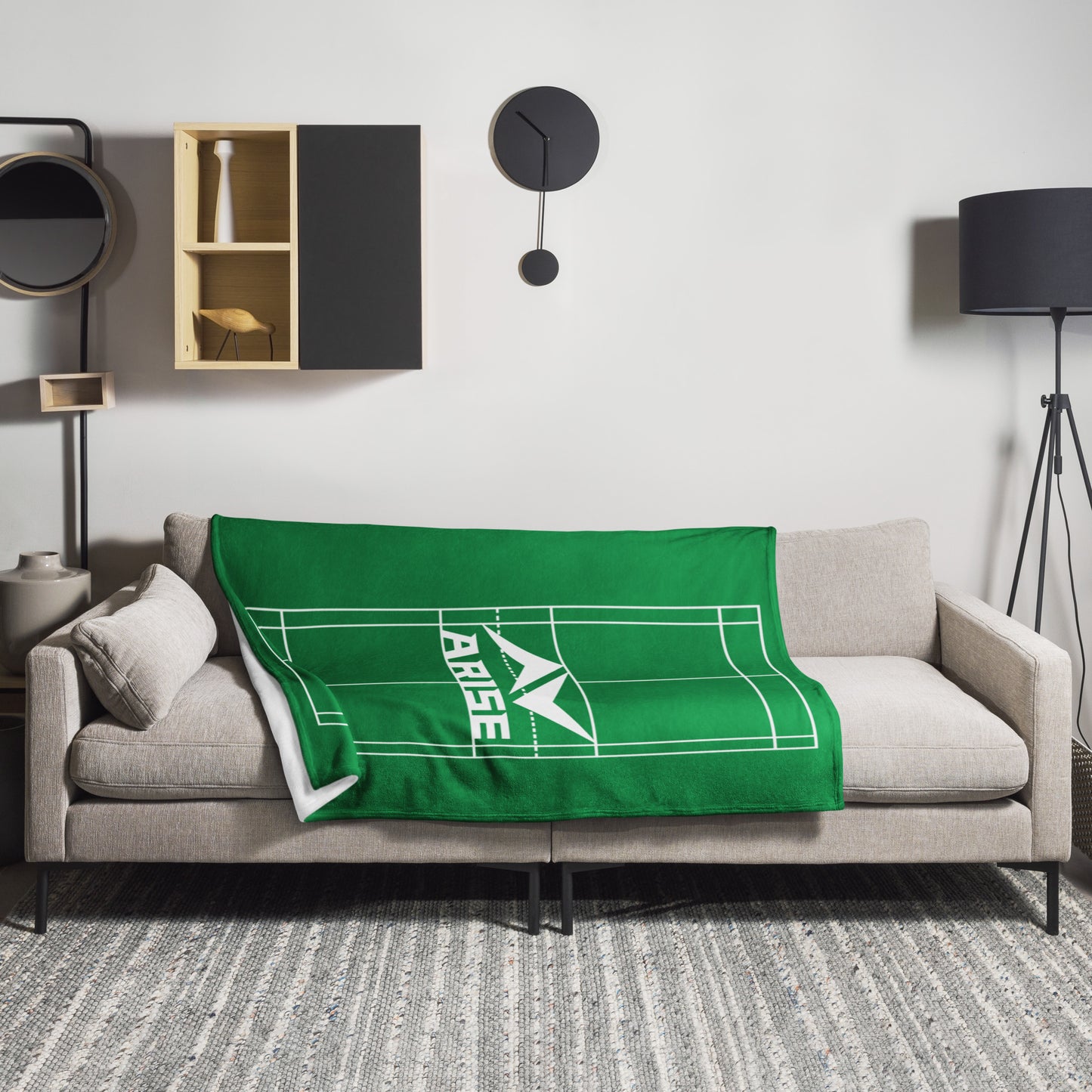 Throw Blanket - Pickleball Court Design