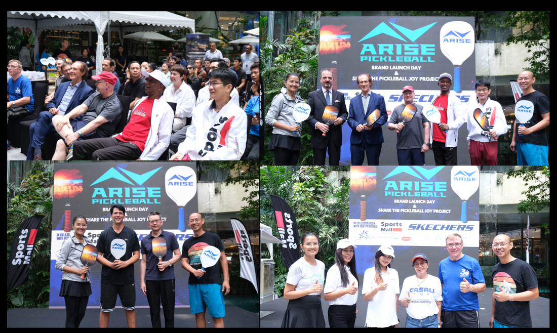 ความสำเร็จของงานเปิดตัวแบรนด์ Arise Pickleball แบรนด์พิคเคิลบอลเชื้อสายไทย