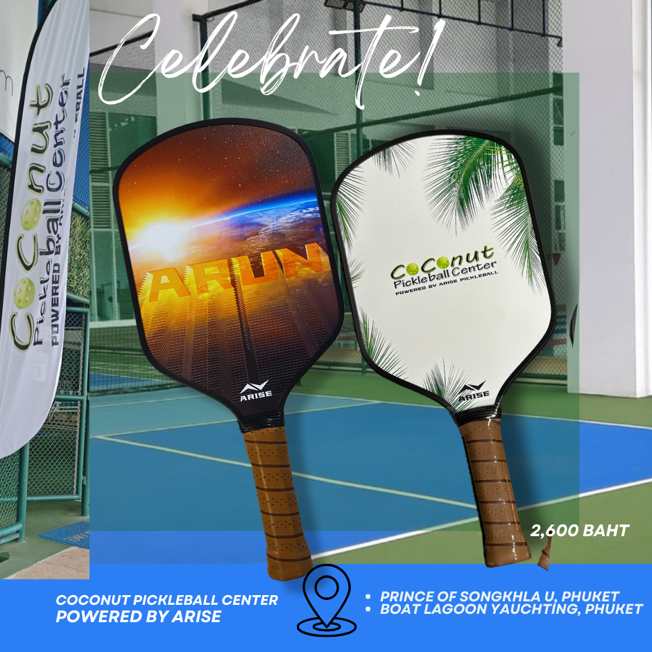 COCO ARUN by ARISE PICKLEBALL Fiberglass Agile Paddle 10mm - Limited Edition